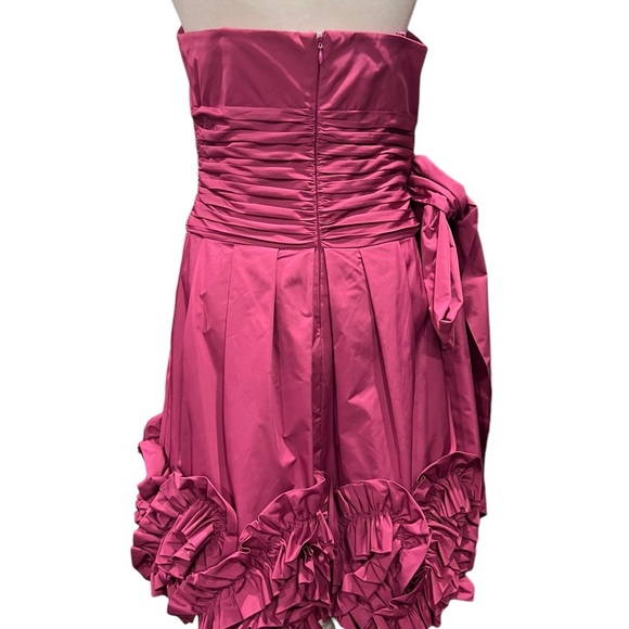 BCBG Maxazria Magneta Pink Ruffle dress size 8 - Picture 11 of 14